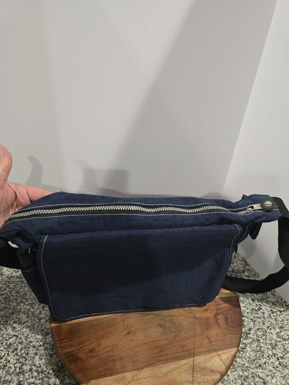 Kipling Madhouse Messenger Bag Navy Blue Unisex Adjustable Strap